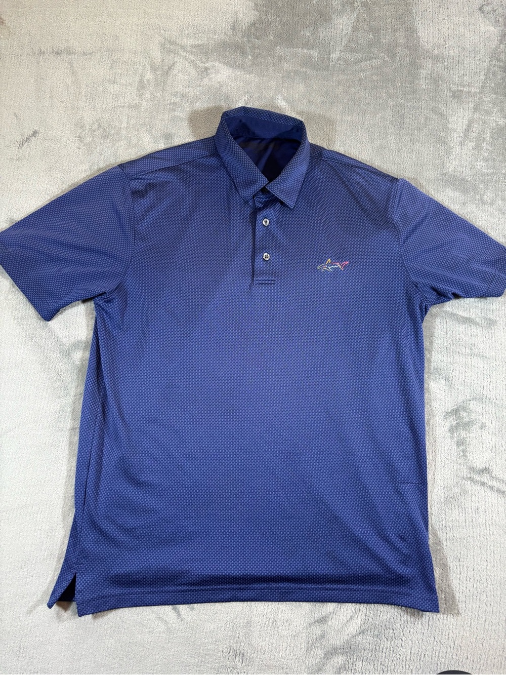 Greg Norman Collection Men's Indigo Performance Golf Polo